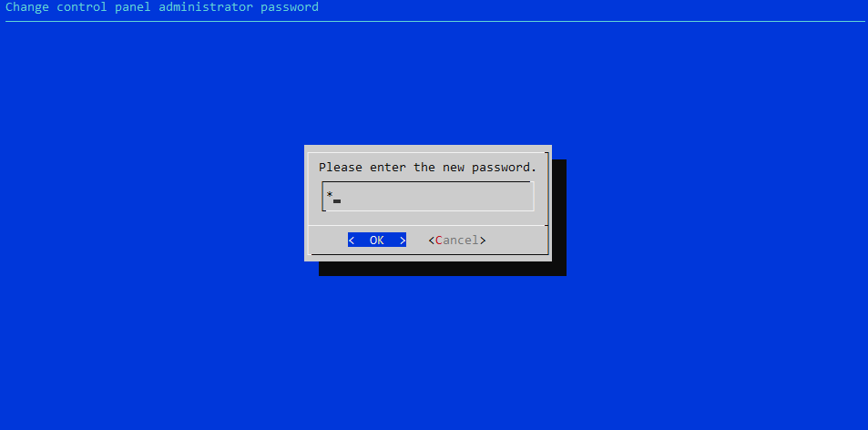 A screenshot showing you to enter a new password.